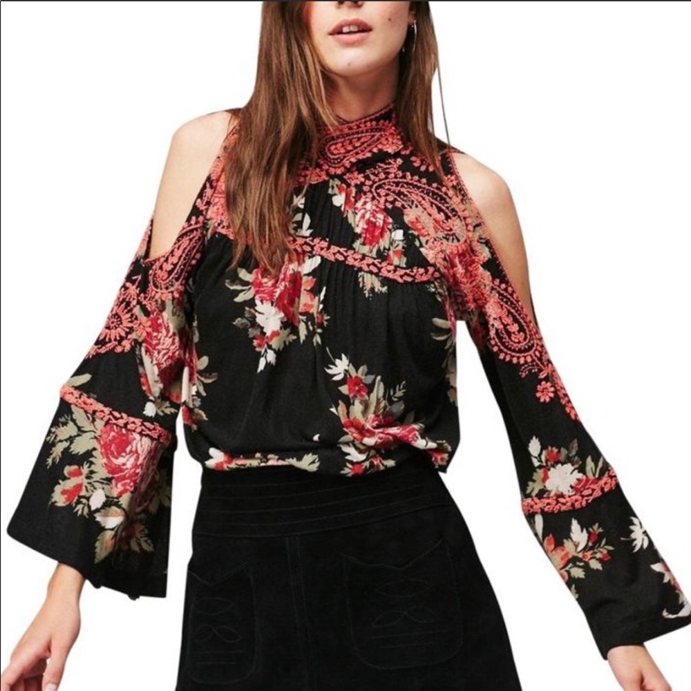 Free People bainbridge floral top